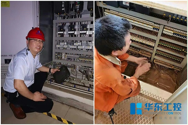 华东工控助力河南受灾企业恢复生产现场